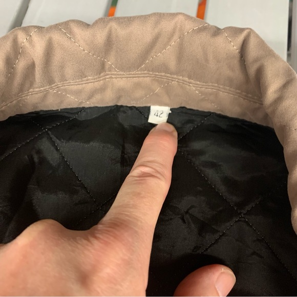 Bottega Veneta Caban Quilted Jacket EU42/US6 Beige Good Used Condition - Picture 4 of 16